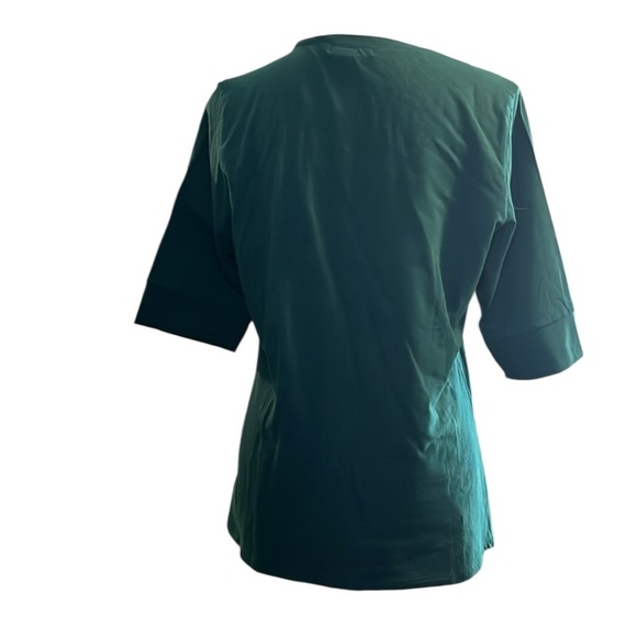 Active Basic Teal 3/4 Sleeve V-Neck Top - Picture 4 of 7